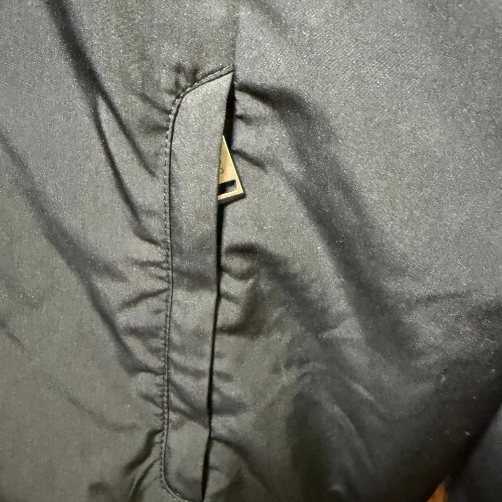 Polo Ralph Lauren Mens Black Windbreaker Jacket Quilted Lining Red Pony Small